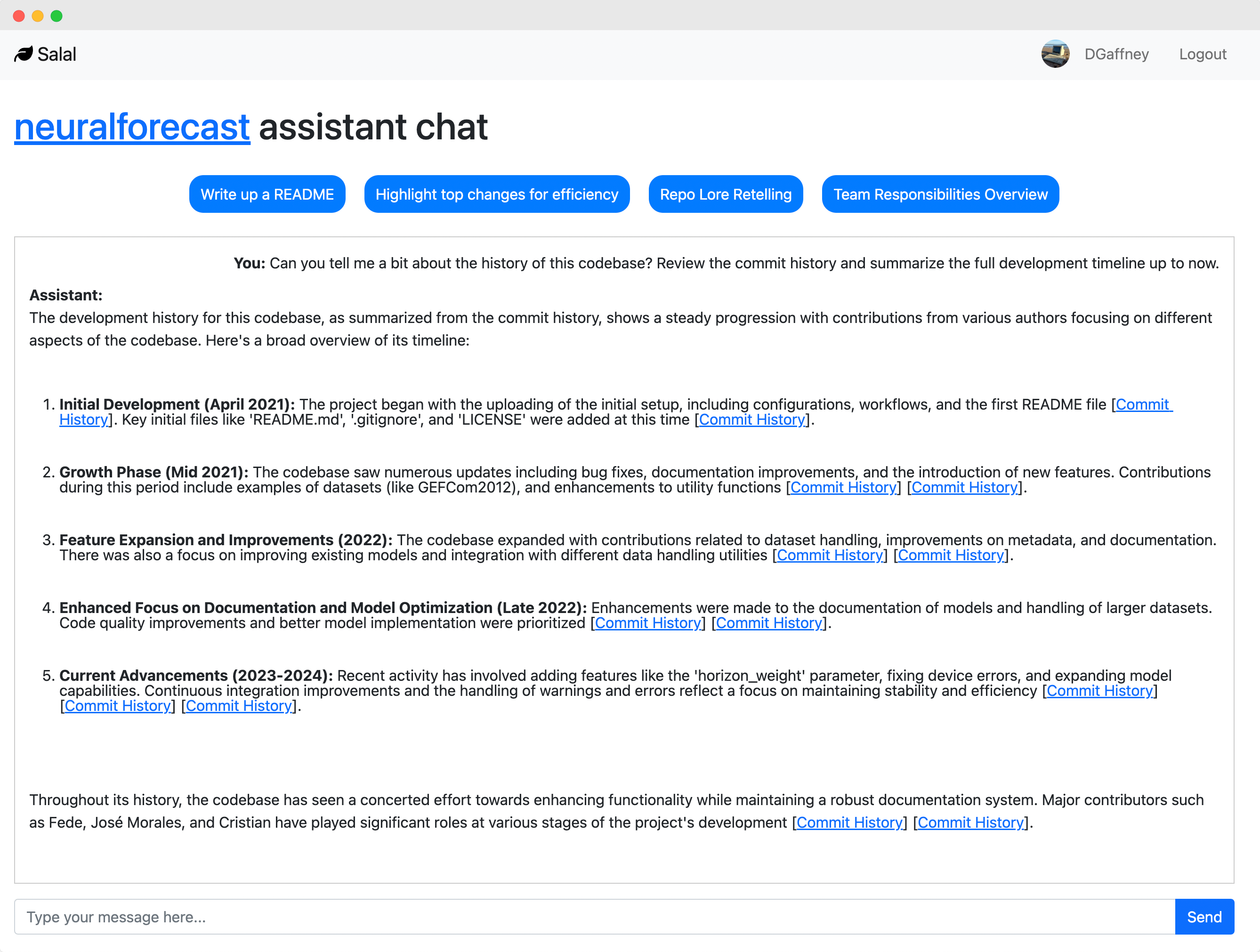 Chat Interface